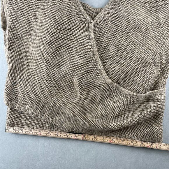 By Anthropologie Sweater Vest Women Small Beige Wrap Knit 2-Piece Boho OB1429125 - Picture 6 of 10